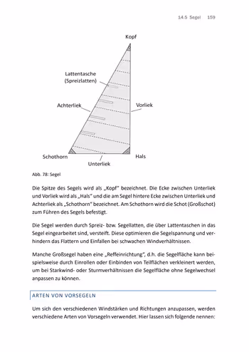 Leseprobe Bodenseeschifferpatent kompakt: Segelboot Aufbau und Bedienung